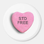 STD FREE Candy Heart Magnet