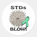 STDs Blows Awareness Design Stickers