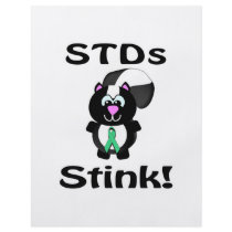 STDs Stinks Skunk Awareness Design Full Color Flyer