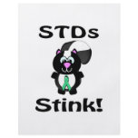 STDs Stinks Skunk Awareness Design flyers