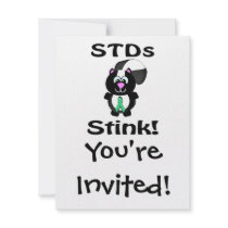 STDs Stinks Skunk Awareness Design Announcement