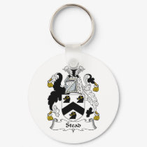 Stead Family Crest keychains by coatsofarms Stead Family Crest keychains