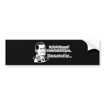 Steadily Drinking Retro Party Guy Bumper Stickers