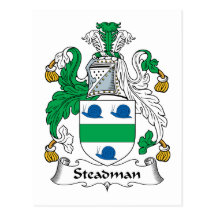 Steadman Family Crest Post Card
