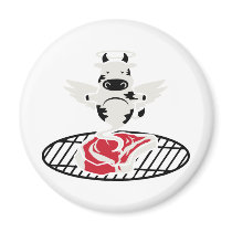 Steak Angel Fridge Magnet