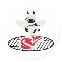 Steak Angel Sticker
