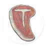 steak round sticker