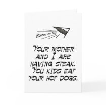 Steak vs. Hotdogs cards
