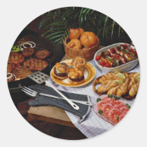 Steaks, burgers, chicken stickers