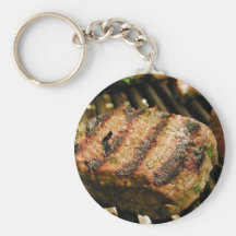 Steaks Food Dinner Grilling Keychains