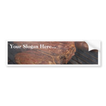 Steaks Grilling Barbecue Grills Meat Bumper Sticker