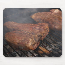 Steaks Grilling Barbecue Grills Meat Mouse Pads