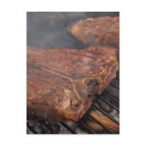 Steaks Grilling Barbecue Grills Meat Postcards