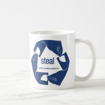 Steal coffee mug