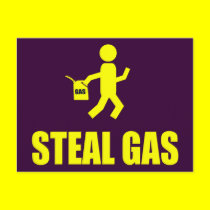 Steal Gas postcards by funoriginals Steal Gas postcards