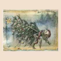Stealing Christmas postcards