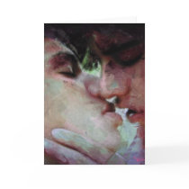 stealing sweet kisses greeting card