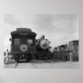 Steam at Owenyo Black and White Photo Poster