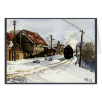Steam Engine Winter Dream cards