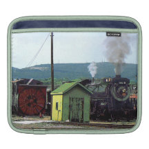 Steam Locomotive 3254 Coming into Train Yard iPad Sleeves
