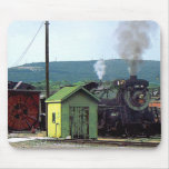 Steam Locomotive 3254 Coming into Train Yard Mousepad