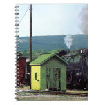Steam Locomotive 3254 Coming into Train Yard Journal