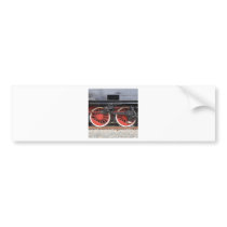 Steam locomotive train wheel bumper stickers