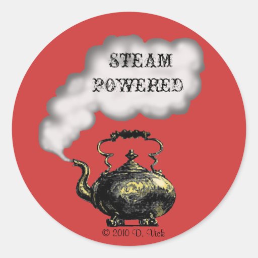 Steam Powered Sticker Zazzle