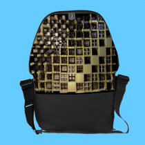 Steam Punk Fractals messenger bags