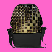 Steam Punk Fractals rickshaw messenger bags