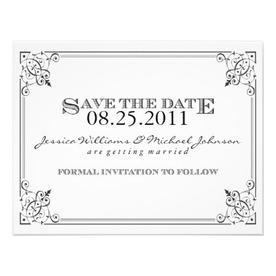 Steam Punk Save the Date Custom Announcements