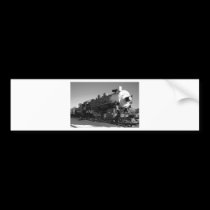 Steam Train Black and White bumper stickers