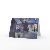 (STEAM TRAIN) GREETING CARD