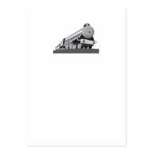 Steam Train Locomotive Retro Business Card Templates