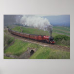 Steam train print