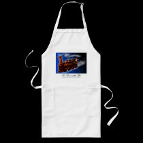 Steam Train Santa, long apron