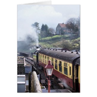 STEAM TRAINS UK zazzle_card