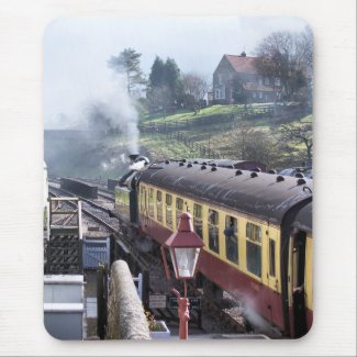 STEAM TRAINS UK zazzle_mousepad