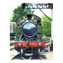 STEAM TRAINS UK POSTCARD