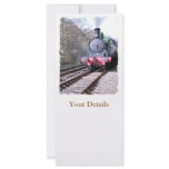 STEAM TRAINS UK PERSONALIZED RACK CARD