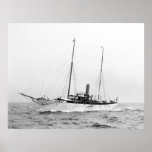 Steam Yacht North Star, early 1900s Poster