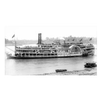 Steamboat 'Island Queen' 1906 BW Print