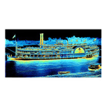 Steamboat 'Island Queen' 1906 Poster