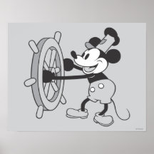 Steamboat Willie Mickey Mouse Print