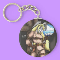 Steambunny Keychain keychains