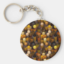 SteamCubism - Brass - Keychain