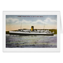 Steamer "Princess Helene" St. John- Digby Service Card