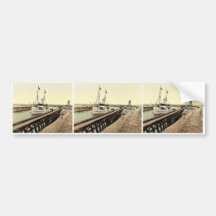 Steamer "Sequens" entering harbor, Colberg, Pommer Bumper Stickers