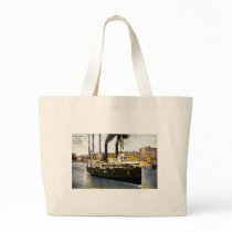Steamer State of Ohio Leaving Dock, Toledo, Ohio Canvas Bag