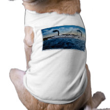 Steamers Ticonderoga and Vermont, Burlington, VT Doggie T-shirt